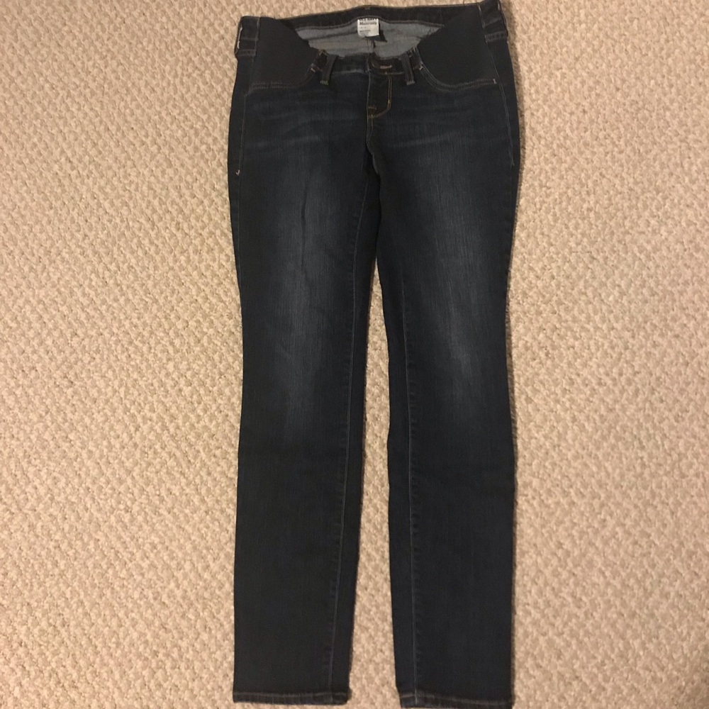 Old Navy Maternity Skinny Jeans Dark Blue